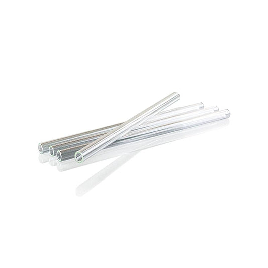 Glasstrå, lige, ø8 mm (1,1 mm væg), 15 cm, 50 stk