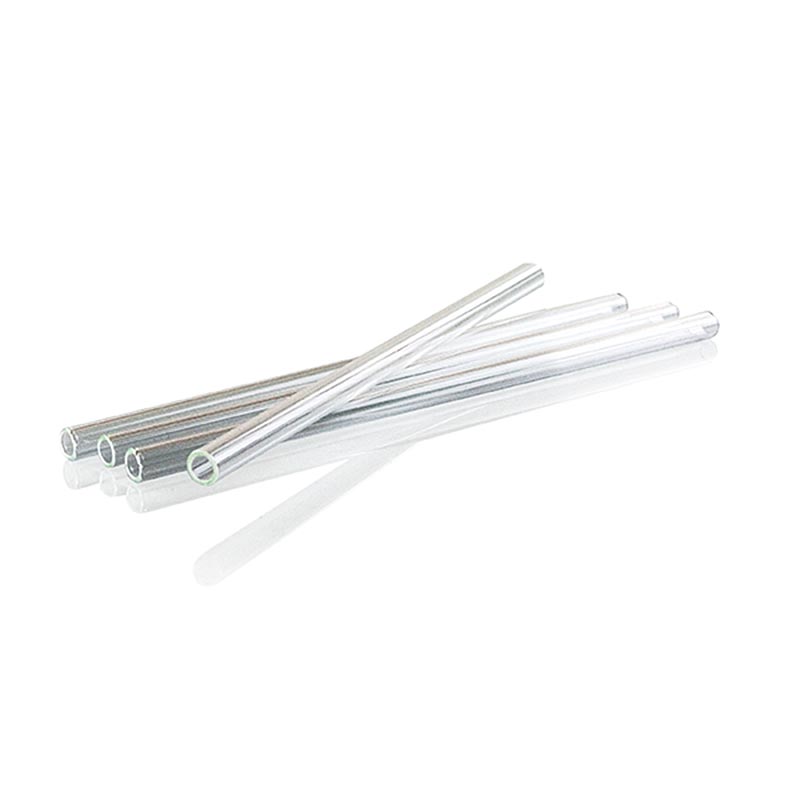 Glasstrå, lige, ø8 mm (1,1 mm væg), 21 cm, 50 stk.