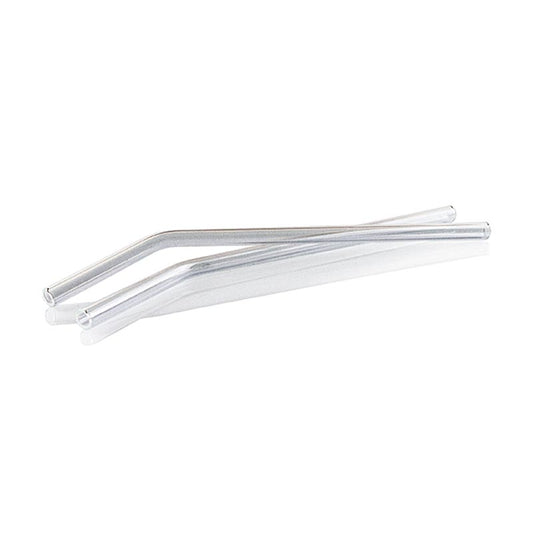 Glasstrå, buede, ø8 mm (1,1 mm væg), 21 cm, 50 stk