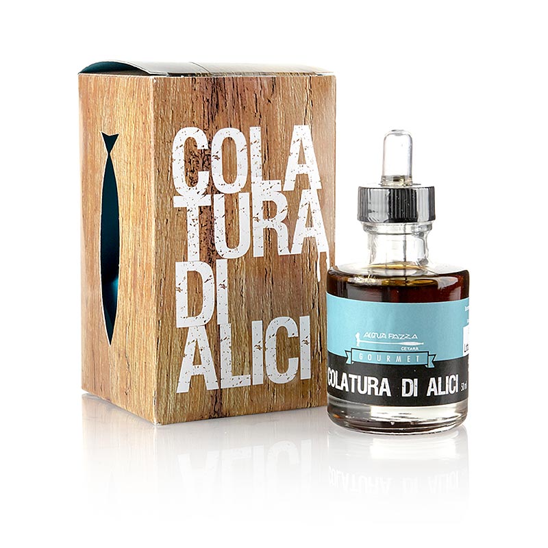 Colatura di Alici, ansjosesauce, pipetteflaske, Acquapazza, 50 ml