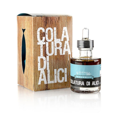 Colatura di Alici, ansjosesauce, pipetteflaske, Acquapazza, 50 ml