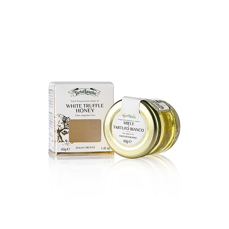 Tartuflanghe Akaciehonning, lys, med hvid trøffel & aroma, 40 g