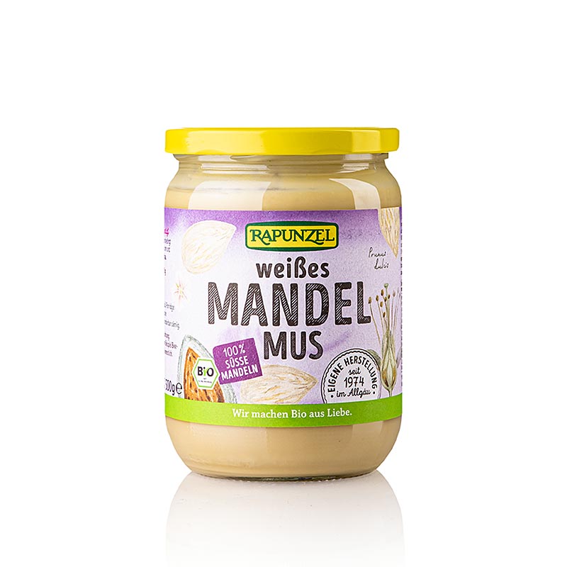 Mandelmus, hvid, vegansk, Rapunzel, økologisk, 500 g