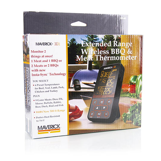 Digitalt termometersæt "Wireless BBQ & Meat", XR-40 (trådløst), Maverick, 1 stk