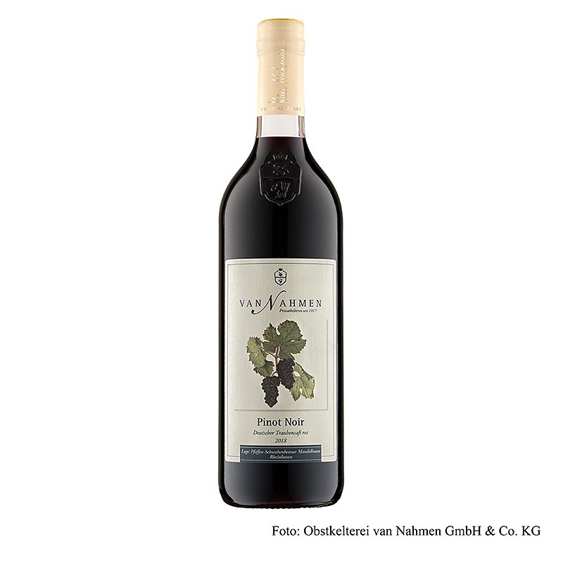 van Nahmen – Pinot Noir druesaft rød, 100 % direktepresset saft, økologisk, 750 ml