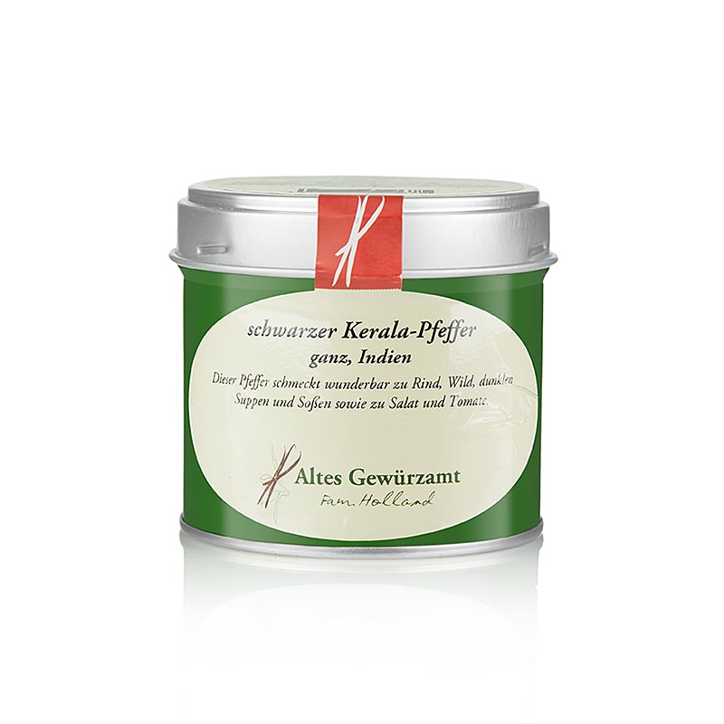 Sort urskovspeber/Periyar-Kerala-Indien, hele bær, Altes Gewürzamt, 70 g
