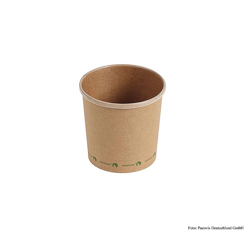 Engangs Naturesse suppekop Kraft, 360 ml, cellulose + PLA, 500 stk