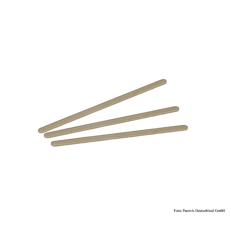 Engangs Naturesse rørepinde, FSC-birk, uden hylster, 11,4 cm, 1.000 stk