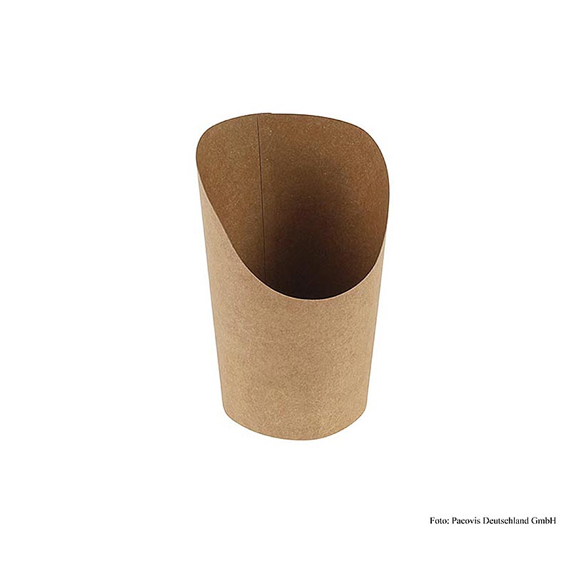 Engangs Naturesse Take Away Wrap-bæger, kraftpapir/PLA, 480 ml, 8,5/6 x 14 cm, 50 St