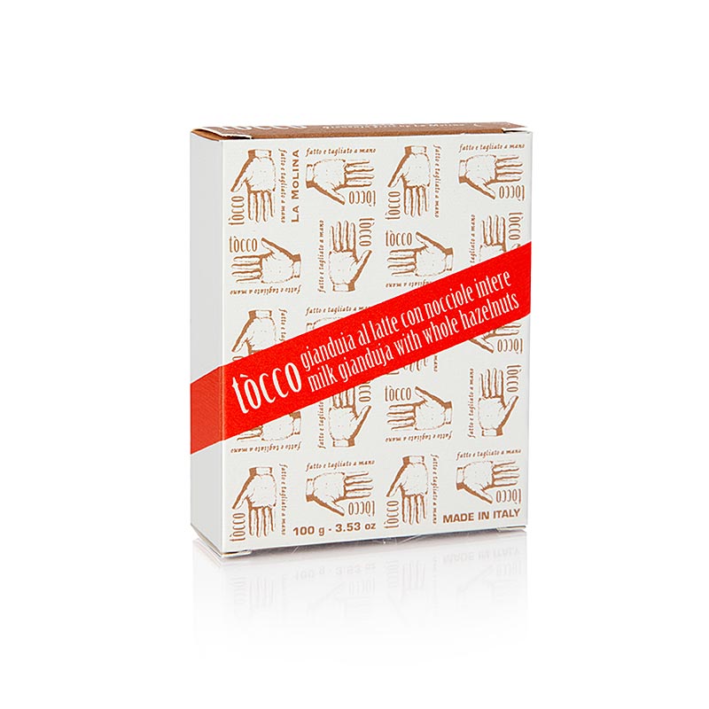 TOCCO - Gianduja mælkchokolade med piemontesiske hasselnødder, La Molina, 100 g