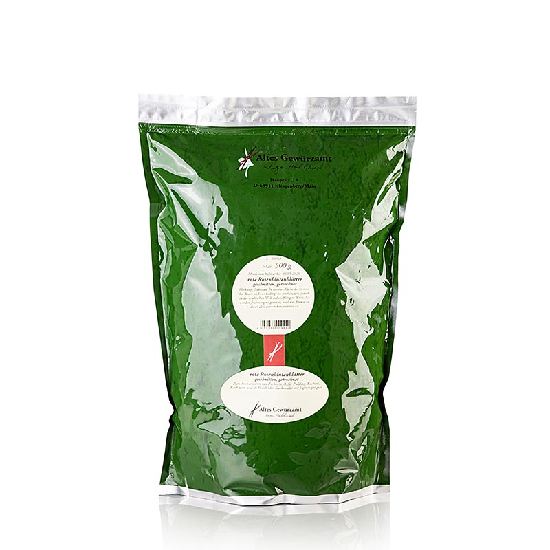 Røde rosenblade, tørrede, Altes Gewürzamt, 500 g
