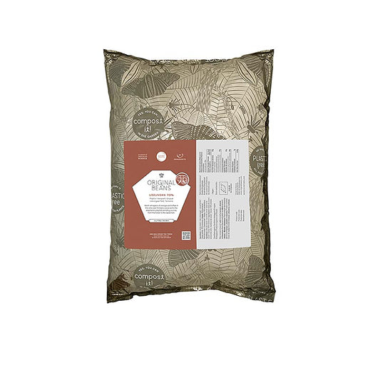 Gran Cru Udzungwa, 70 % mørk chokolade, callets, Original Beans, økologisk, 2 kg