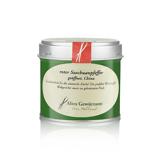Szechuanpeber (Sichuan/bjergpeber), rød, åben, Altes Gewürzamt, 35 g