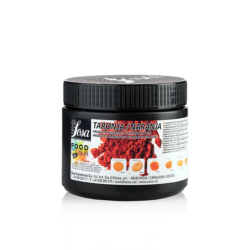 Sosa naturlig fødevarefarve, pulver, orange, fedt- og vandopløselig (37898), 300 g