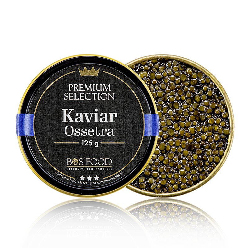 CHEF FOOD Premium Selection - Ossetra/Osietra-kaviar, Acipenser gueldenstaedtii, 125 g