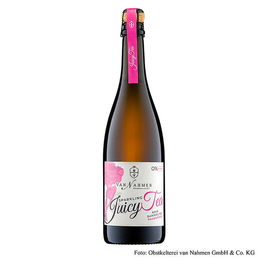 van Nahmen - Sparkling Juicy Tea - Rose - Darjeeling-te - Rabarber, økologisk, 750 ml
