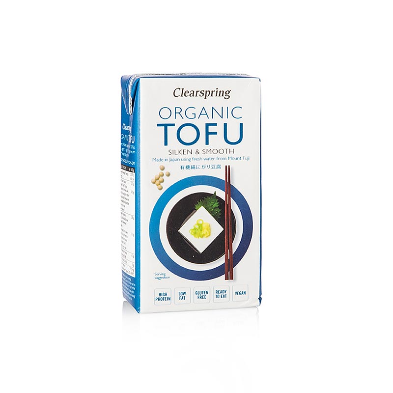 Organic Japanese Tofu, blød silketofu, Clearspring, økologisk, 300 g