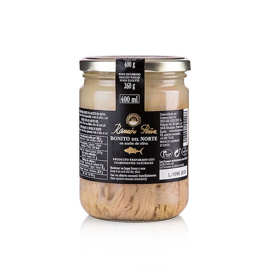 Hvid tun "Bonito del Norte" rygfilet i olivenolie, RAMON PEÑA GOLD, 400 g