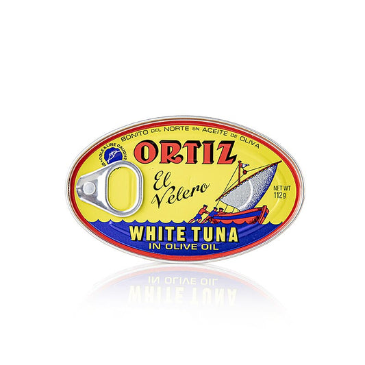 Hvid tun "Bonito del Norte" i olivenolie, Ortiz, 112 g