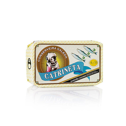 Sardiner (sardinillas pimiento de padron) hele, med paprika, Catrineta, 115 g