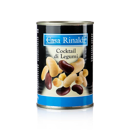 Blanding af bønner (hvide, røde, cannellinibønner og kikærter), Casa Rinaldi, 400 g