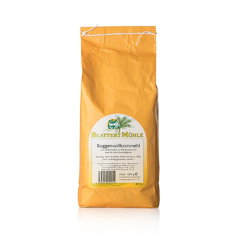 Blattert Mühle rugfuldkornsmel, 1 kg