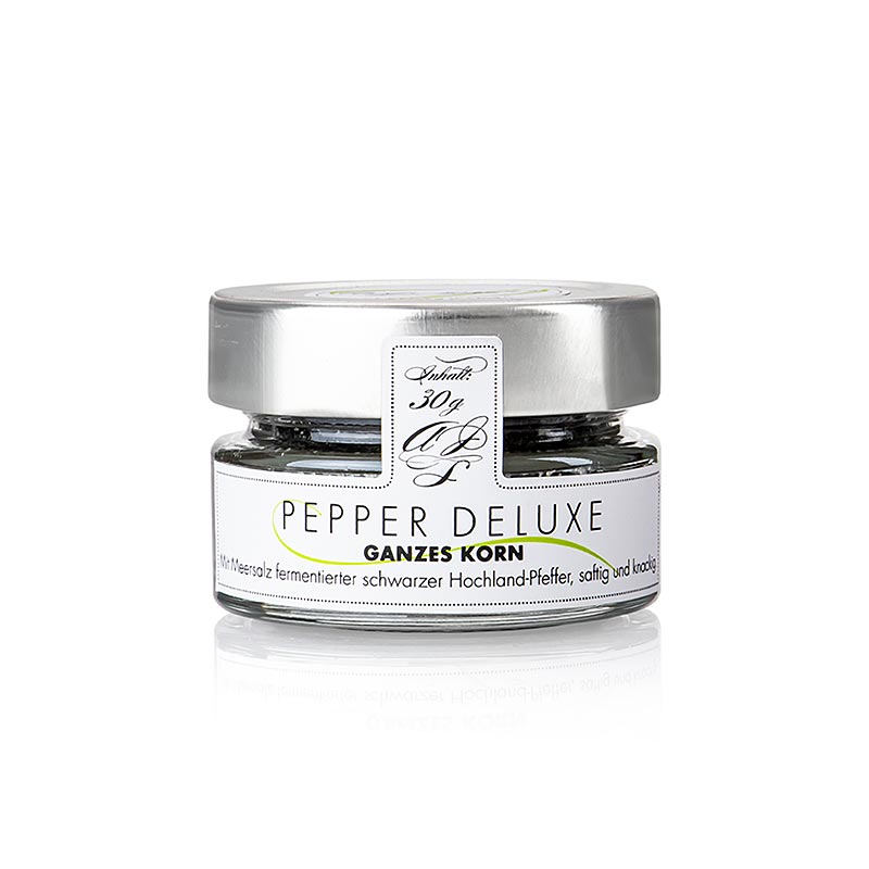 Sort peber, fermenteret med havsalt, hele bønner, PEPPER DELUXE, 30 g