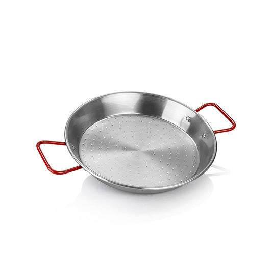 deBUYER Viva Espana paellapande, røde håndtag, 24 cm (5026.24N), 1 stk