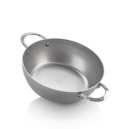 deBUYER Mineral B Element gryde / stegepande, 24 cm, 2 håndtag (5654.24), 1 stk