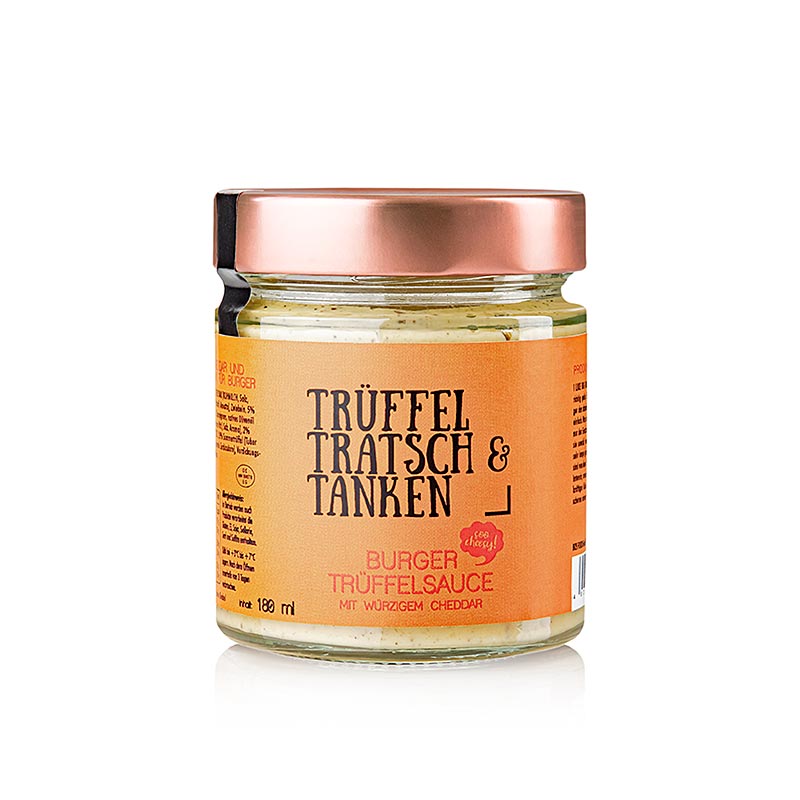Gewürzgarten "Trüffel, Tratsch & Tanken" Burgersauce med Cheddar & Trøffel, 180 ml