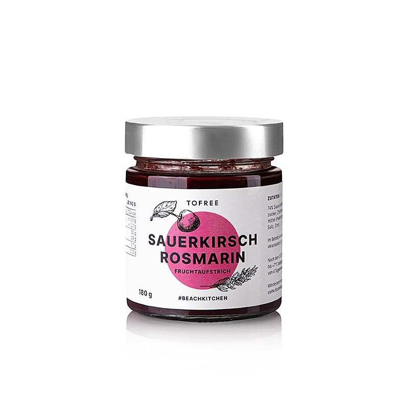 TOFREE-north - Frugtpålæg surkirsebær - rosmarin, 180 g