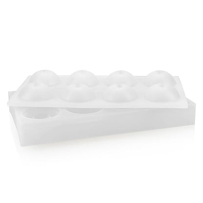 Silikonemåtte 17,5x30 cm, 8 kugler, 55 mm x 87 ml, Pavoni (AF001), 1 stk