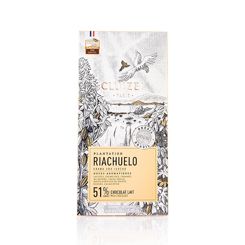 Plantagechokolade Riachuelo, 51 % mælk, Michel Cluizel (12160), 70 g