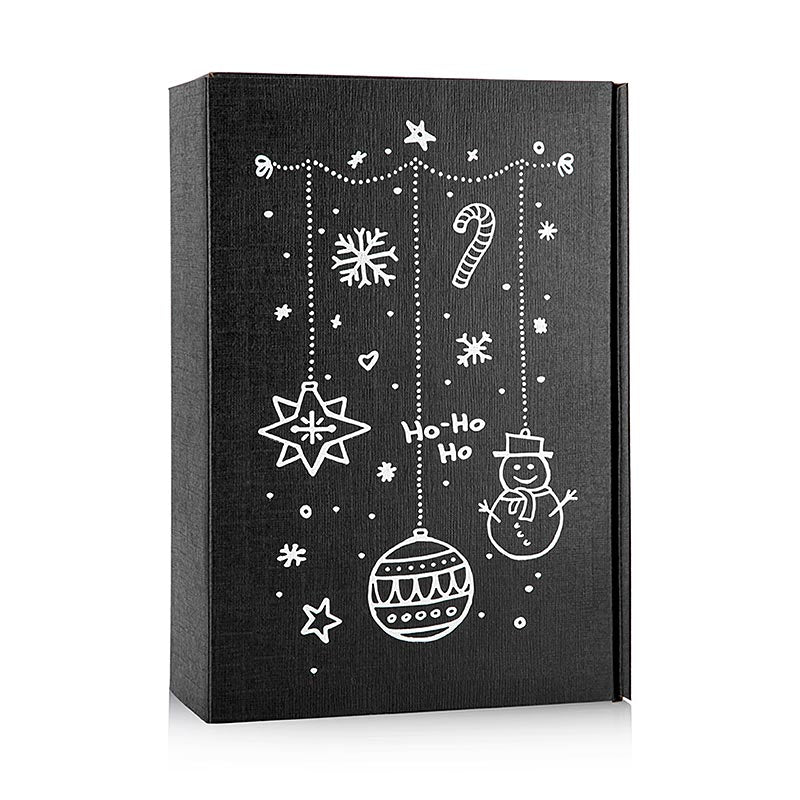 Vin-gaveæske "Seta Schwarz X-Mas", gaveæske med 3 flasker, 360x250x90 mm, 1 stk