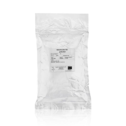 Rå rørsukker, røget, økologisk, 1 kg