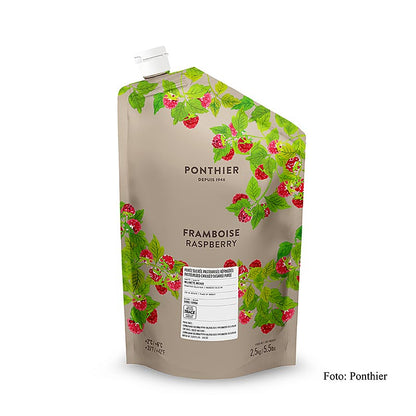 Ponthier hindbærpuré, med sukker, 2,5 kg