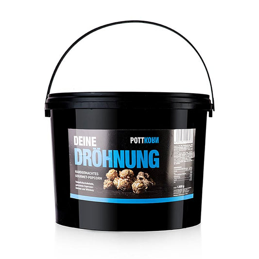 Pottkorn - Deine Dröhnung, popcorn med chokolade, espresso, whisky, 1 kg