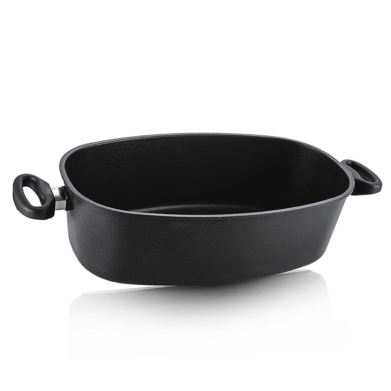 AMT Gastroguss, jumbo-stegepande med håndtag i siderne, induktion, 40x24x12 cm, 1 St