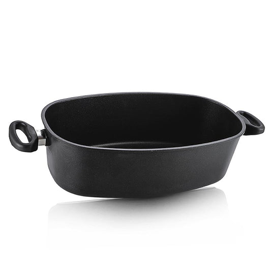 AMT Gastroguss, jumbo-stegepande med håndtag i siderne, induktion, 40x24x12 cm, 1 St