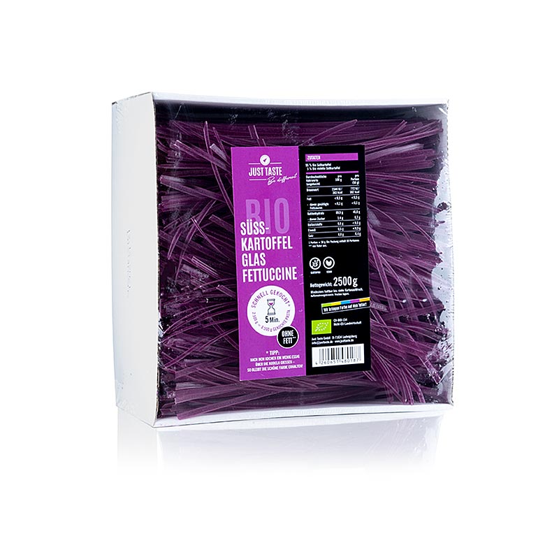 Just Taste Lilla søde kartoffelglasnudler Fettuccine, glutenfri, økologisk, 2,5 kg