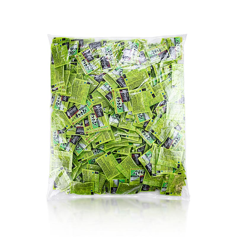 Wasabi – grøn peberrodspasta, i portionsposer, 1,25 kg, 500 x 2,5 g