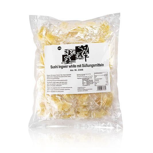 Ingefær, syltet, gul, i portionsposer, 1 kg, 200 x 5 g