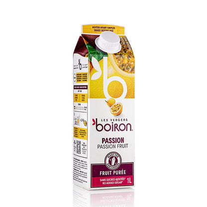 Boiron passionsfrugtpuré, pasteuriseret, 100 % frugt, 1 l