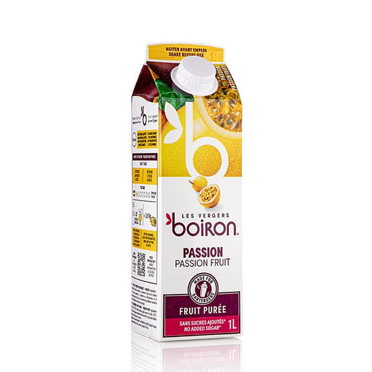 Boiron passionsfrugtpuré, pasteuriseret, 100 % frugt, 1 l
