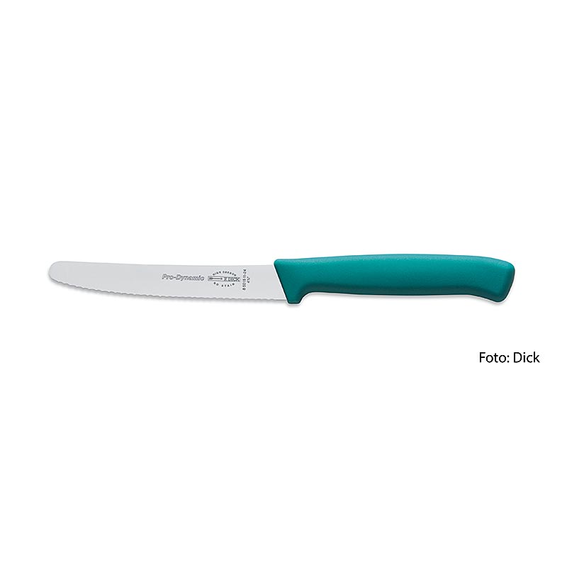 Universalkniv, med takket skær, turkis, 11 cm, DICK, 1 stk