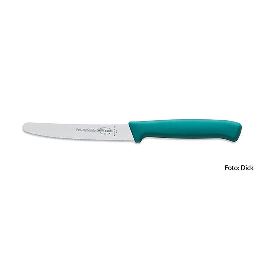Universalkniv, med takket skær, turkis, 11 cm, DICK, 1 stk