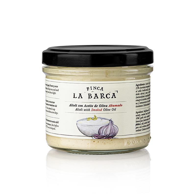 Aioli lavet på røget olivenolie, Finca La Barca, 120 ml