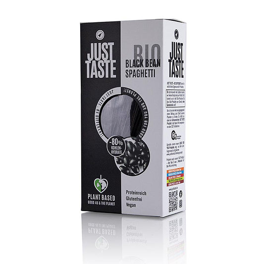 Just Taste Spaghetti af sorte bønner, glutenfri, økologisk, 250 g