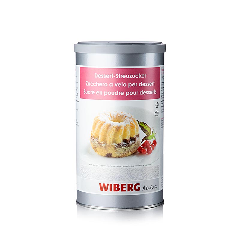 Wiberg Dessert Sukker Tilberedning (strøsukker, dekorationssne), 750 g