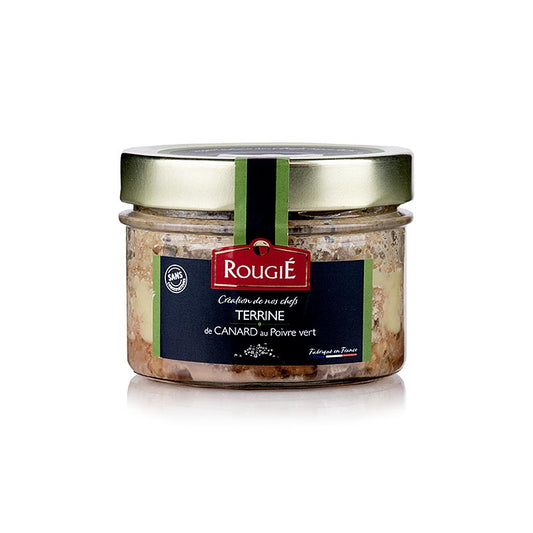 Terrine af andekød, med grøn peber, Rougie, 180 g